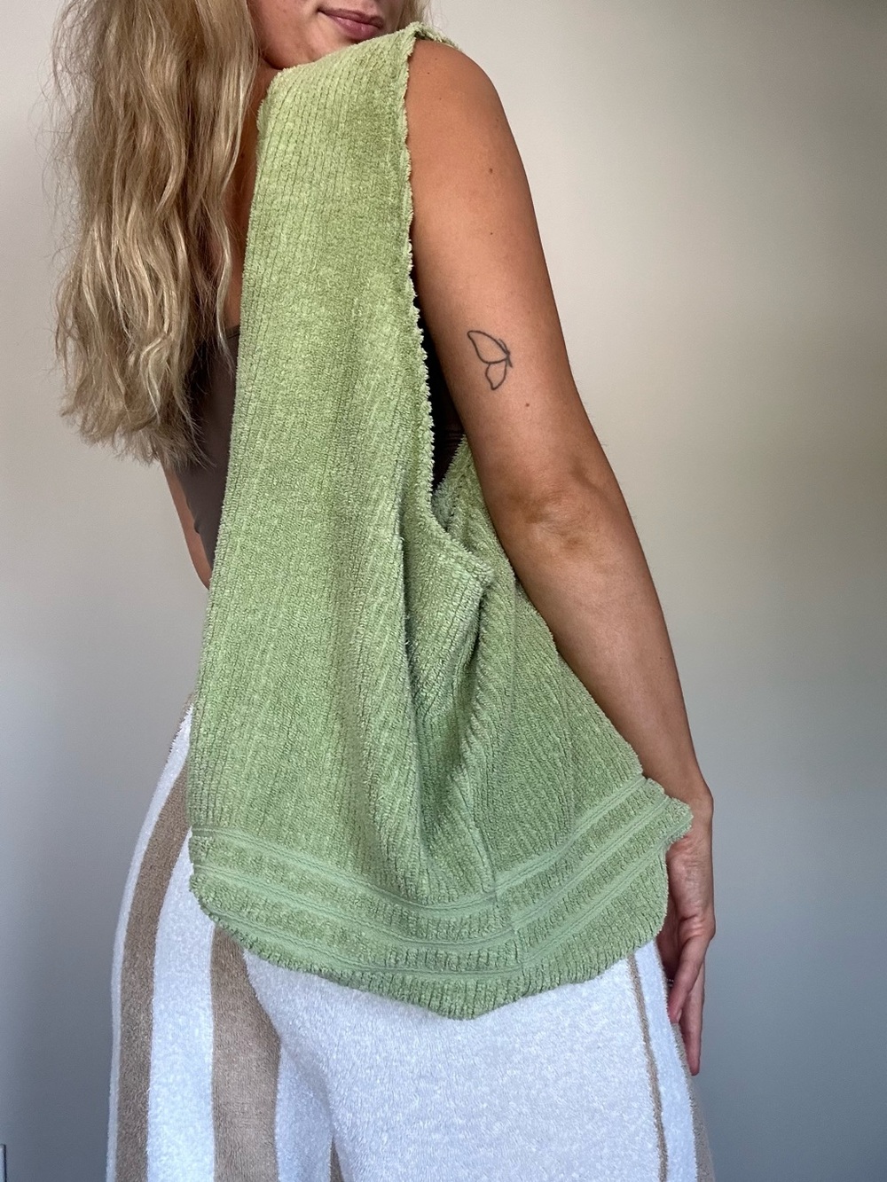 Handmade Beach Towel Tote Bag